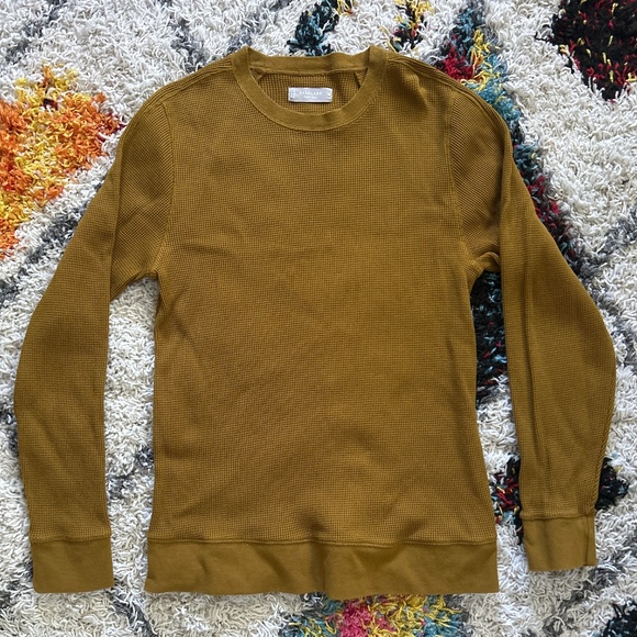 Everlane Golden Waffle Knit Sweater - Picture 1 of 3